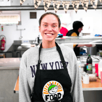 Vicky Pattison at FoodCycle Project