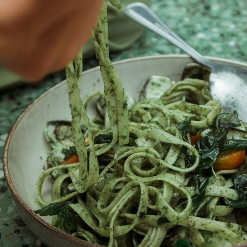 Kale Pesto Pasta