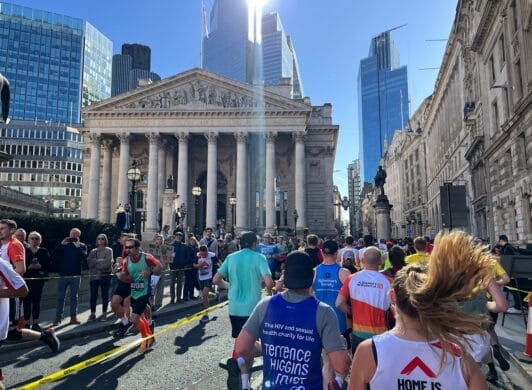 Runners at London Landmarks Half Marathon