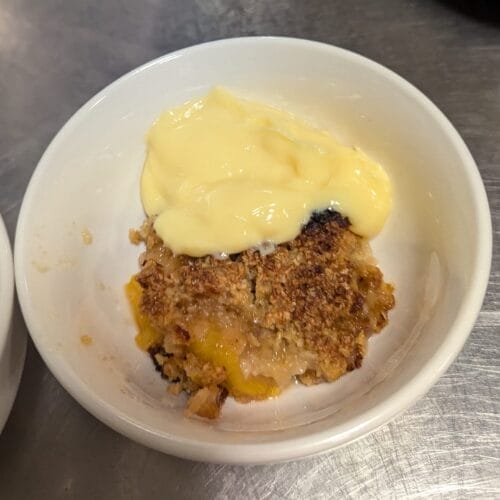 Parsnip crumble